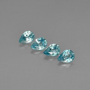 Achetez naturel ct bleue zircon gems, en forme de poire, en provenance cambodge chez gemselect. en stock, livraison internationale!