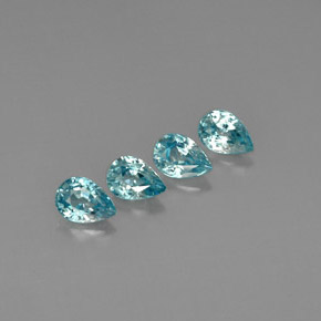 Achetez naturel ct bleue zircon gems, en forme de poire, en provenance cambodge chez gemselect. en stock, livraison internationale!
