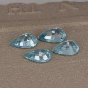 Achetez naturel 3,66ct bleue zircon gems, en forme de poire, en provenance cambodge chez gemselect. en stock, livraison internationale!