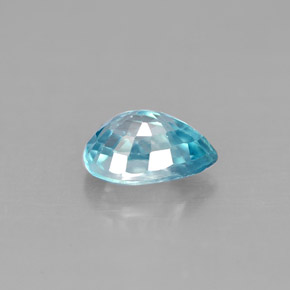 Zircon Bleu naturelle En forme de poire, 1.28 ct, VS