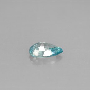 Zircon bleue naturelle en forme de poire, 0,88 ct, VVS-VS