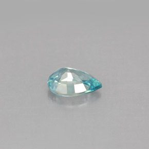 Zircon bleue naturelle en forme de poire, 1,08 ct, VVS-VS