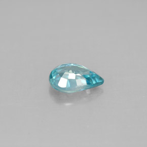 Zircon bleue naturelle en forme de poire, 1,00 ct, VVS-VS