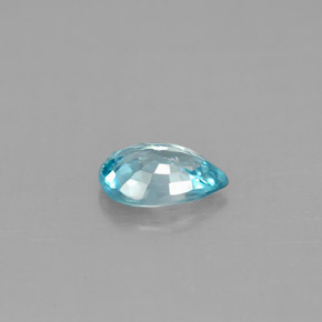 Zircon bleue naturelle en forme de poire, 0,89 ct, VVS-VS