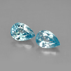 Achetez naturel ct bleue zircon gems, en forme de poire, en provenance cambodge chez gemselect. en stock, livraison internationale!