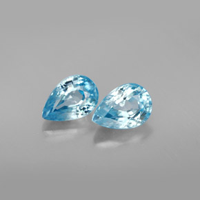 Achetez naturel ct Bleu Zircon gems, En forme de poire, En provenance Cambodge chez GemSelect. En stock, livraison internationale!