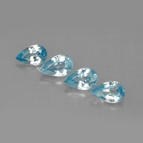 Achetez naturel ct bleue zircon gems, en forme de poire, en provenance cambodge chez gemselect. en stock, livraison internationale!