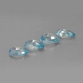 Achetez naturel ct bleue zircon gems, en forme de poire, en provenance cambodge chez gemselect. en stock, livraison internationale!