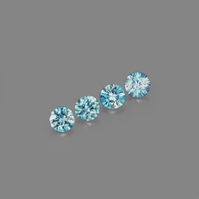 Achetez naturel ct bleue zircon gems, coupe roude, en provenance cambodge chez gemselect. en stock, livraison internationale!