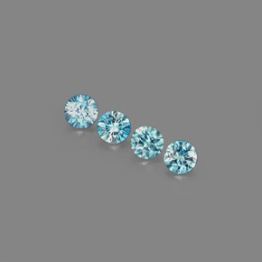Achetez naturel ct bleue zircon gems, coupe roude, en provenance cambodge chez gemselect. en stock, livraison internationale!