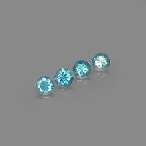 Achetez naturel ct bleue zircon gems, coupe roude, en provenance cambodge chez gemselect. en stock, livraison internationale!
