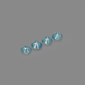 Achetez naturel ct bleue zircon gems, coupe roude, en provenance cambodge chez gemselect. en stock, livraison internationale!