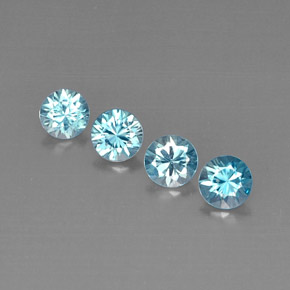 Achetez naturel ct bleue zircon gems, coupe roude, en provenance cambodge chez gemselect. en stock, livraison internationale!