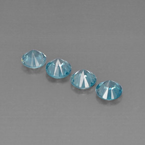 Achetez naturel ct bleue zircon gems, coupe roude, en provenance cambodge chez gemselect. en stock, livraison internationale!