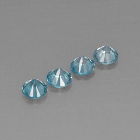 Achetez naturel ct bleue zircon gems, coupe roude, en provenance cambodge chez gemselect. en stock, livraison internationale!