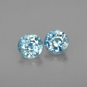 Achetez naturel ct bleue zircon gems, coupe roude, en provenance cambodge chez gemselect. en stock, livraison internationale!