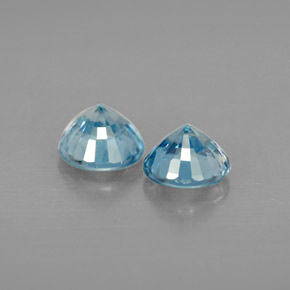 Achetez naturel ct bleue zircon gems, coupe roude, en provenance cambodge chez gemselect. en stock, livraison internationale!