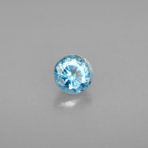 Zircon Bleu naturelle Coupe roude, 1.06 ct, VS