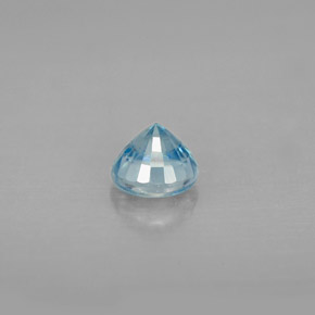 Zircon Bleu naturelle Coupe roude, 1.06 ct, VS