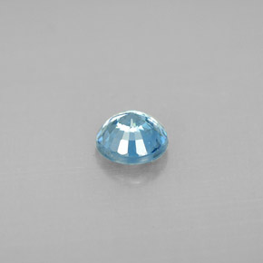 Zircon bleue naturelle coupe roude, 0,97 ct, VS