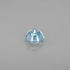 Zircon bleue naturelle coupe roude, 1,15 ct, VS