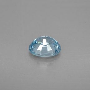 Zircon bleue naturelle coupe ovale, 1,80 ct, VVS