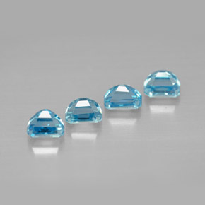 Achetez naturel ct bleue zircon gems, taille émeraude, en provenance cambodge chez gemselect. en stock, livraison internationale!