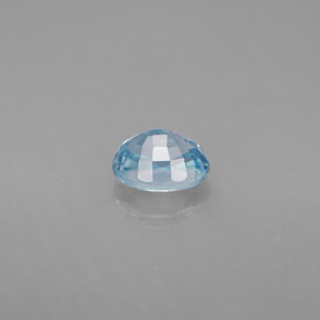 Zircon bleue naturelle coupe ovale, 1,27 ct, VVS