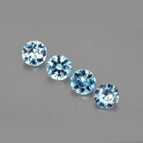 Achetez naturel ct bleue zircon gems, coupe roude, en provenance cambodge chez gemselect. en stock, livraison internationale!