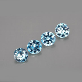 Achetez naturel ct bleue zircon gems, coupe roude, en provenance cambodge chez gemselect. en stock, livraison internationale!