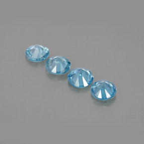 Achetez naturel ct bleue zircon gems, coupe roude, en provenance cambodge chez gemselect. en stock, livraison internationale!