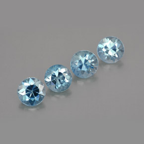 Achetez naturel ct bleue zircon gems, coupe roude, en provenance cambodge chez gemselect. en stock, livraison internationale!