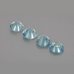 Achetez naturel ct bleue zircon gems, coupe roude, en provenance cambodge chez gemselect. en stock, livraison internationale!