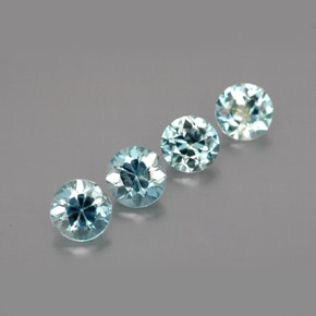 Achetez naturel ct bleue zircon gems, coupe roude, en provenance cambodge chez gemselect. en stock, livraison internationale!