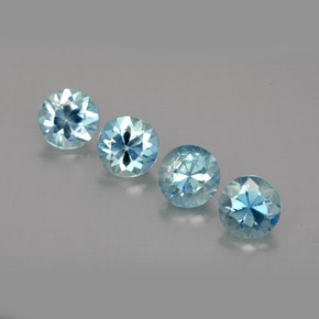 Achetez naturel ct bleue zircon gems, coupe roude, en provenance cambodge chez gemselect. en stock, livraison internationale!