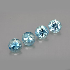 Achetez naturel ct bleue zircon gems, coupe roude, en provenance cambodge chez gemselect. en stock, livraison internationale!