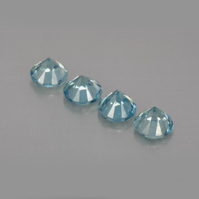 Achetez naturel ct bleue zircon gems, coupe roude, en provenance cambodge chez gemselect. en stock, livraison internationale!