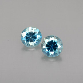 Achetez naturel ct bleue zircon gems, coupe roude, en provenance cambodge chez gemselect. en stock, livraison internationale!