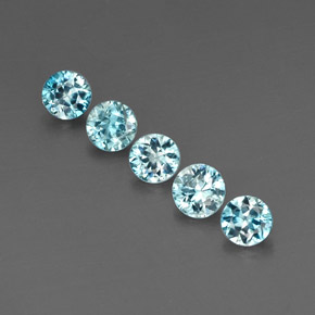 Achetez naturel ct bleue zircon gems, coupe roude, en provenance cambodge chez gemselect. en stock, livraison internationale!