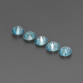 Achetez naturel ct bleue zircon gems, coupe roude, en provenance cambodge chez gemselect. en stock, livraison internationale!