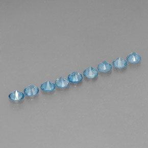 Achetez naturel ct bleue zircon gems, coupe roude, en provenance cambodge chez gemselect. en stock, livraison internationale!