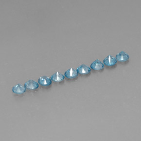 Achetez naturel ct bleue zircon gems, coupe roude, en provenance cambodge chez gemselect. en stock, livraison internationale!