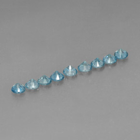 Achetez naturel ct bleue zircon gems, coupe roude, en provenance cambodge chez gemselect. en stock, livraison internationale!