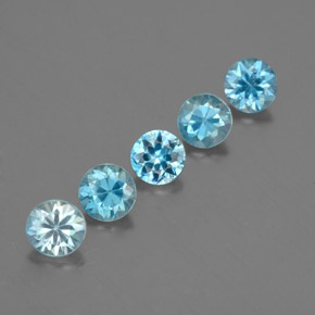 Achetez naturel ct bleue zircon gems, coupe roude, en provenance cambodge chez gemselect. en stock, livraison internationale!
