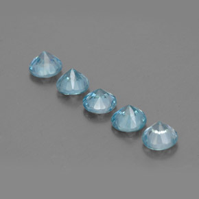 Achetez naturel ct bleue zircon gems, coupe roude, en provenance cambodge chez gemselect. en stock, livraison internationale!
