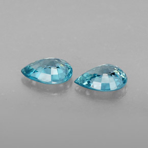 Achetez naturel ct bleue zircon gems, en forme de poire, en provenance cambodge chez gemselect. en stock, livraison internationale!