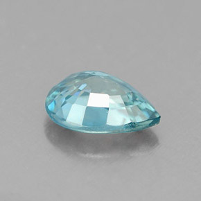 Zircon bleue naturelle en forme de poire, 0,99 ct, VVS