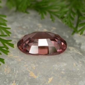 Zircon Vin rouge profond naturelle Coupe ovale, 3.63 ct, VVS