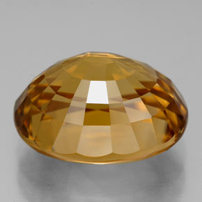 Zircon jaune naturelle coupe ovale, 22,80 ct, VVS