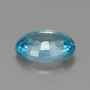 Zircon bleue naturelle coupe ovale, 1,13 ct, VS